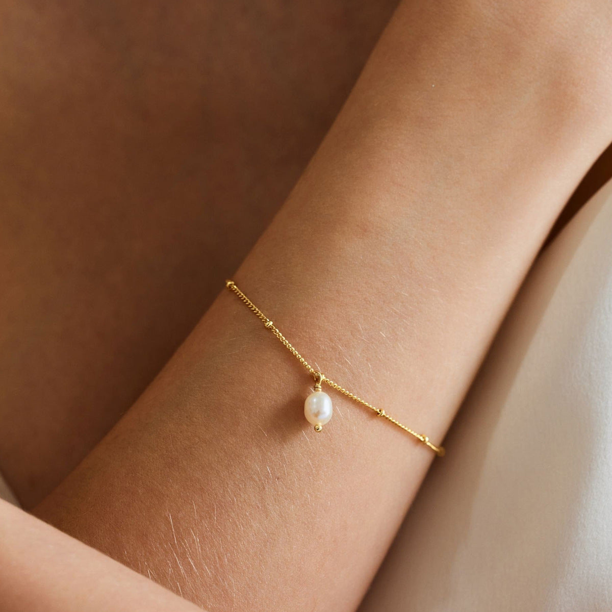 Beaded Pearl Bracelet